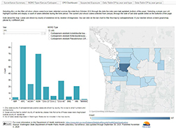 Map of MDRO data on Tableau