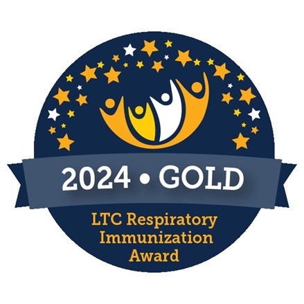 2024 Gold LTC Respiratory Immunization Award.