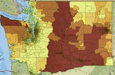 WTN query portal map showing projected change in precipitation