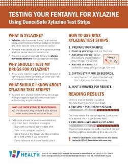 150248 DanceSafe Xylazine Test Strip Poster